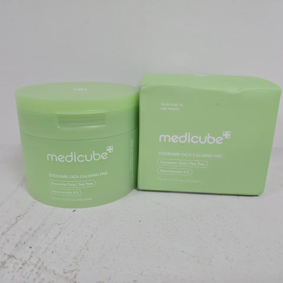 BOXED MEDICUBE EXOSOME CICA CALMING PADS (100 PADS)