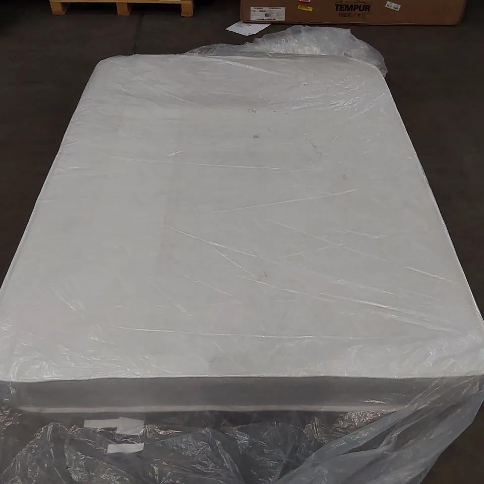 QUALITY BAGGED HYBRID MEMORY NATURAL OPEN COIL 5FT KING SIZED MATTRESS 