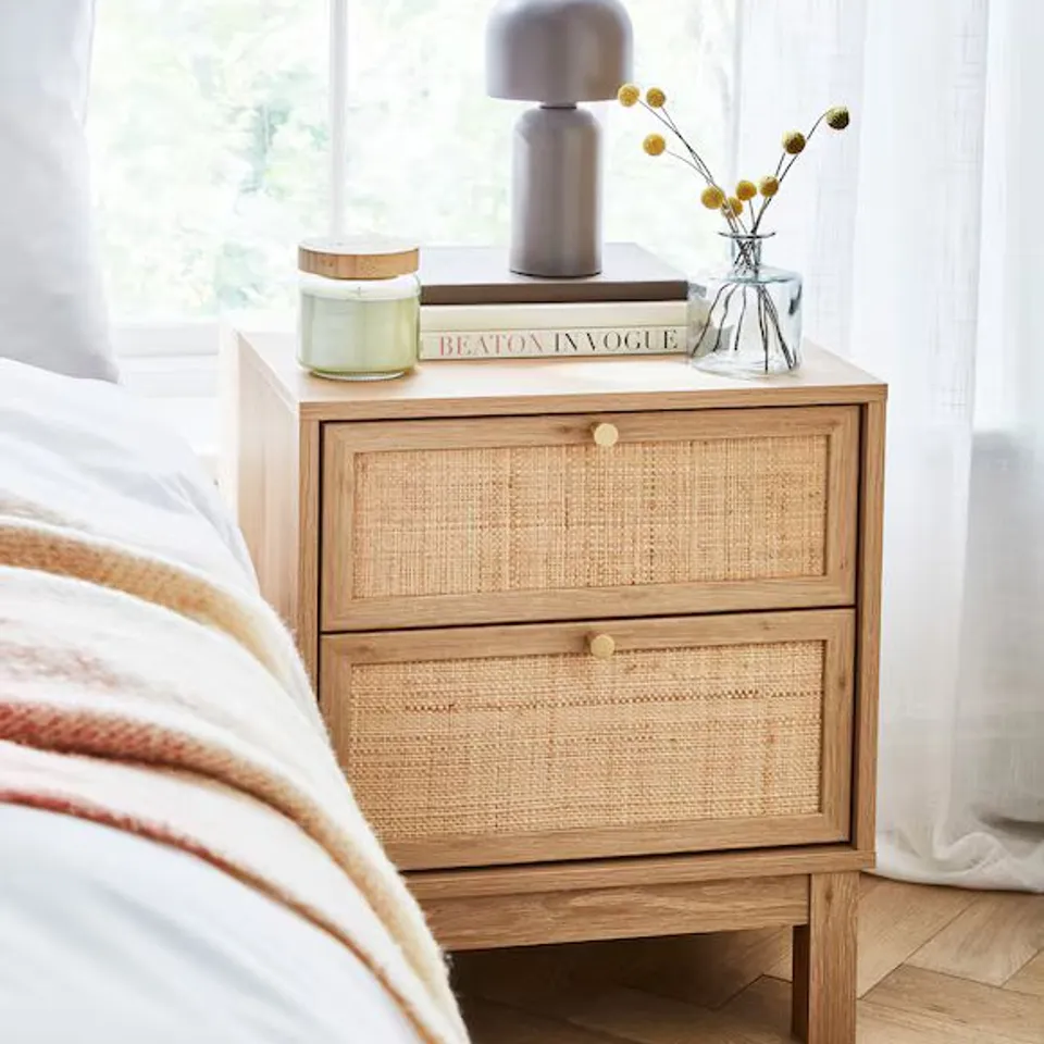 BOXED ALLENDALE SIDE TABLE - OAK