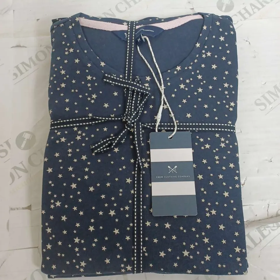 CREW CLOTHING COMPANY JERSEY PRINTED STAR PJ SET - MEDIUM
