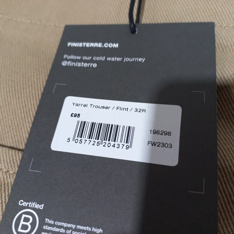 FINISTERRE YARREL TROUSERS IN FLINT - 32R