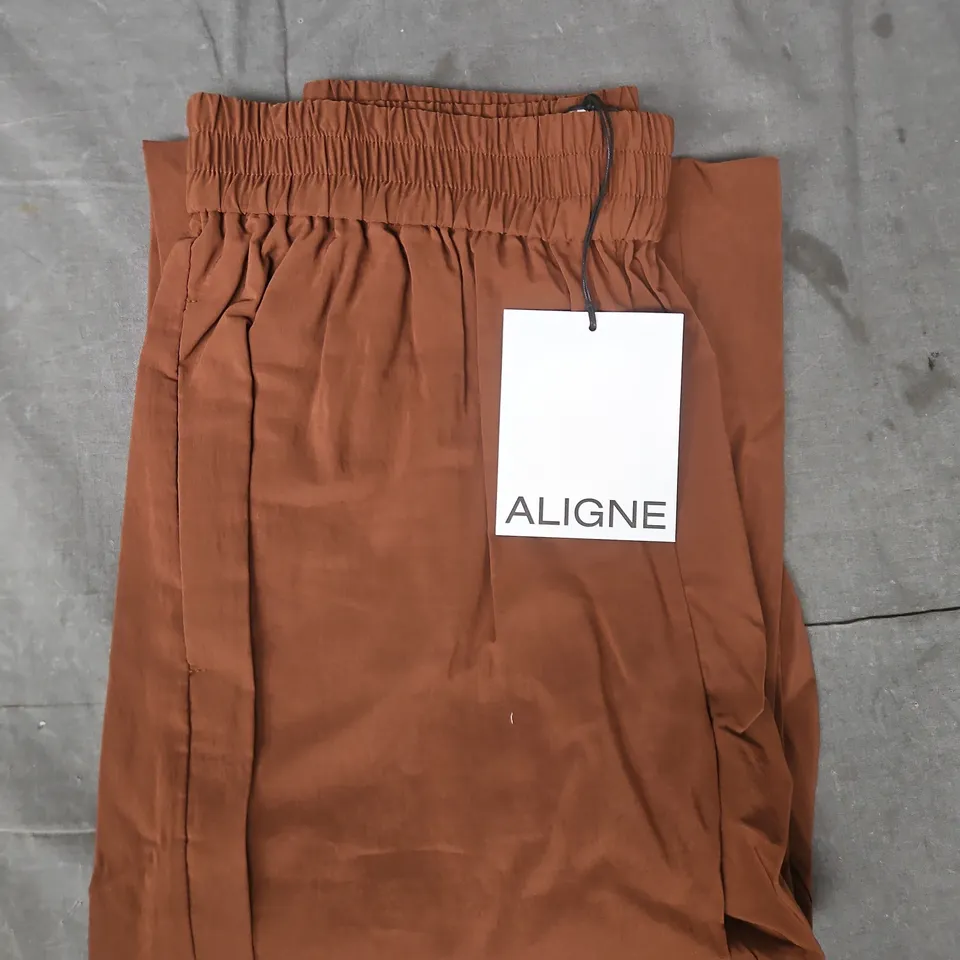 ALIGNE CARTER CARGO TROUSERS IN BROWN SIZE UK 10