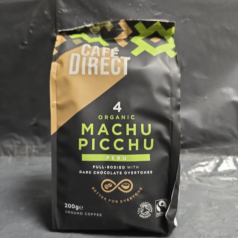 CAFÉ DIRECT ORGANIC MACHU PICCHU PERU GROUND COFFEE – 200G - X5 BAGS