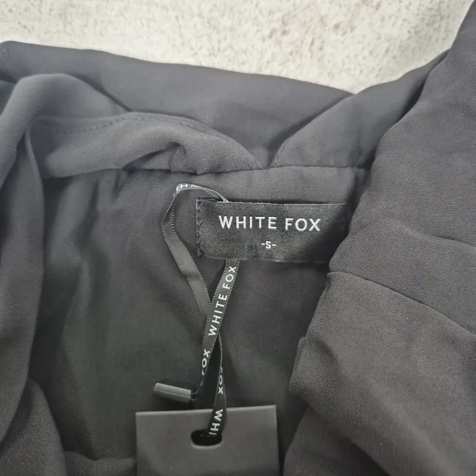 WHITE FOX BAD THINGS HALTER MINI DRESS – BLACK – UK SIZE S
