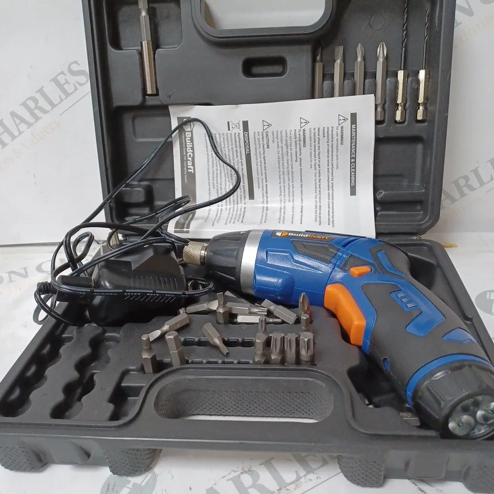 BOXED BUILDCRAFT TWIST HANDLE 3.6V SCREWDRIVER SET