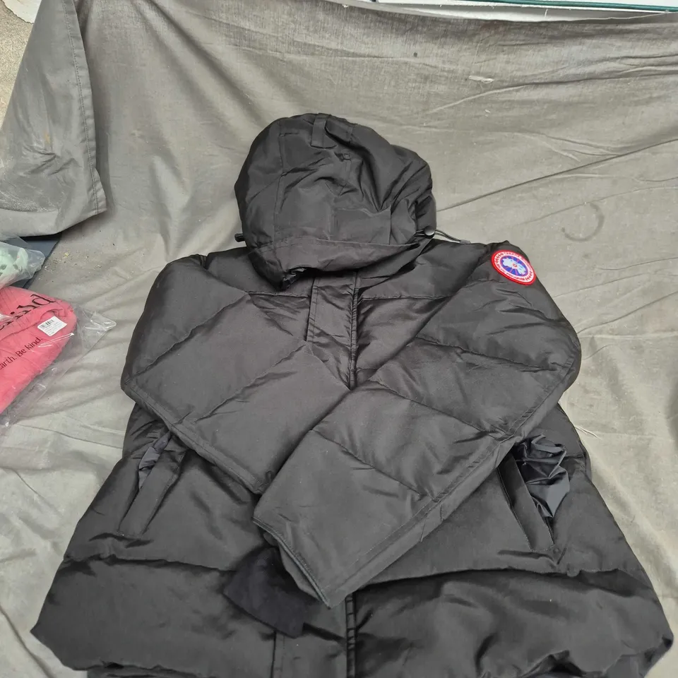 CANADA GOOSE BLACK PARKA – ARCTIC PROGRAM PATCH – MEN'S SIZE M