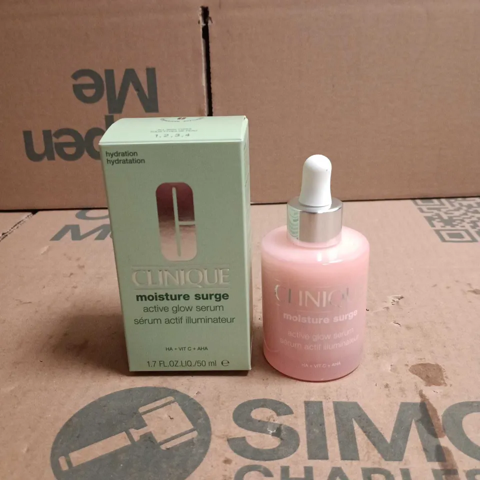 CLINIQUE MOISTURE SURGE ACTIVE GLOW SERUM – 50ML BOXED
