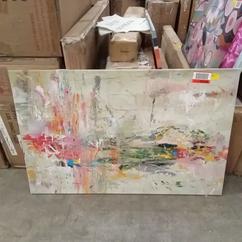 COLOURFUL MODERN PAINT PRINT ON CANVAS