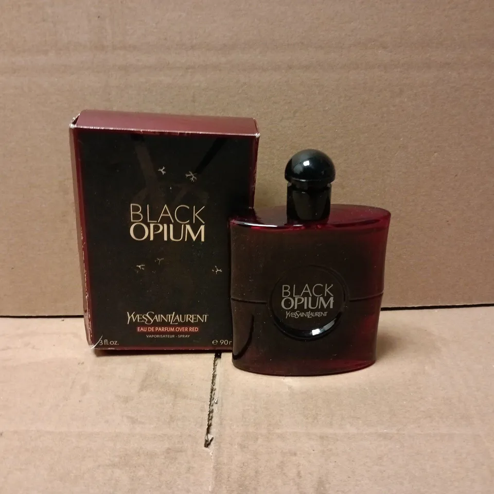 BOXED YVES SAINTLAURENT BLACK OPIUM EAU DE PARFUM OVER RED 90ML