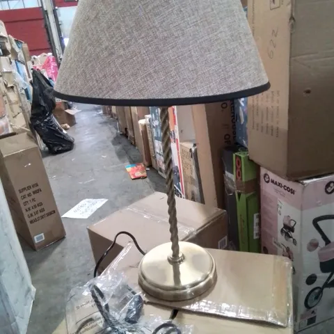 BOXED ANTIQUE BRASS TABLE LAMP