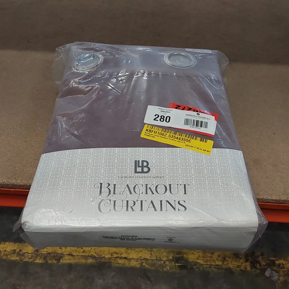 BAGGED MONTROSE EYELET BLACKOUT CURTAINS, SET OF 2 - 66 X 72" (1 ITEM)