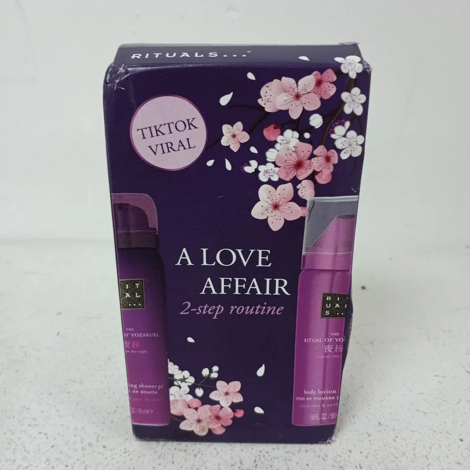 BOXED AND SEALED RITUALS A LOVE AFFAIR 2-STEP ROUTINE