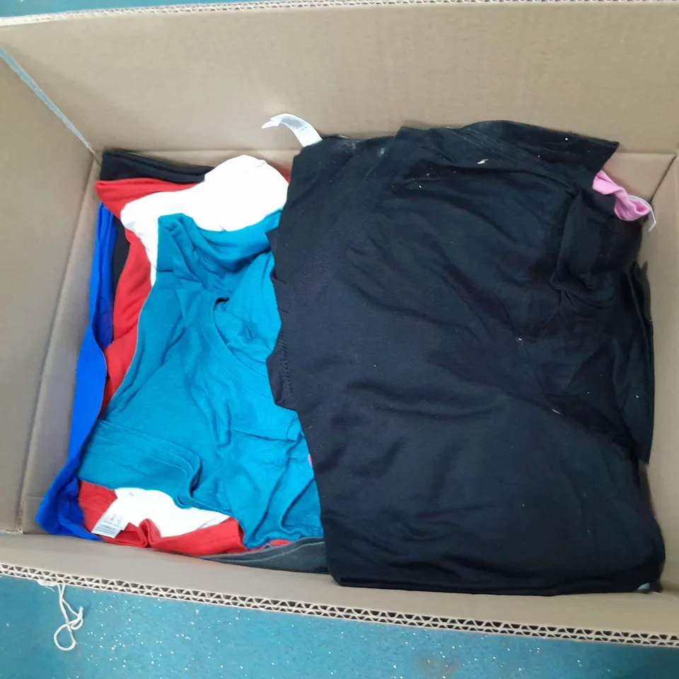 LOT OF APPROX 20 CLOTHING ITEMS , TO INCLUDE SPORTS TOPS , SHORTS , ETC