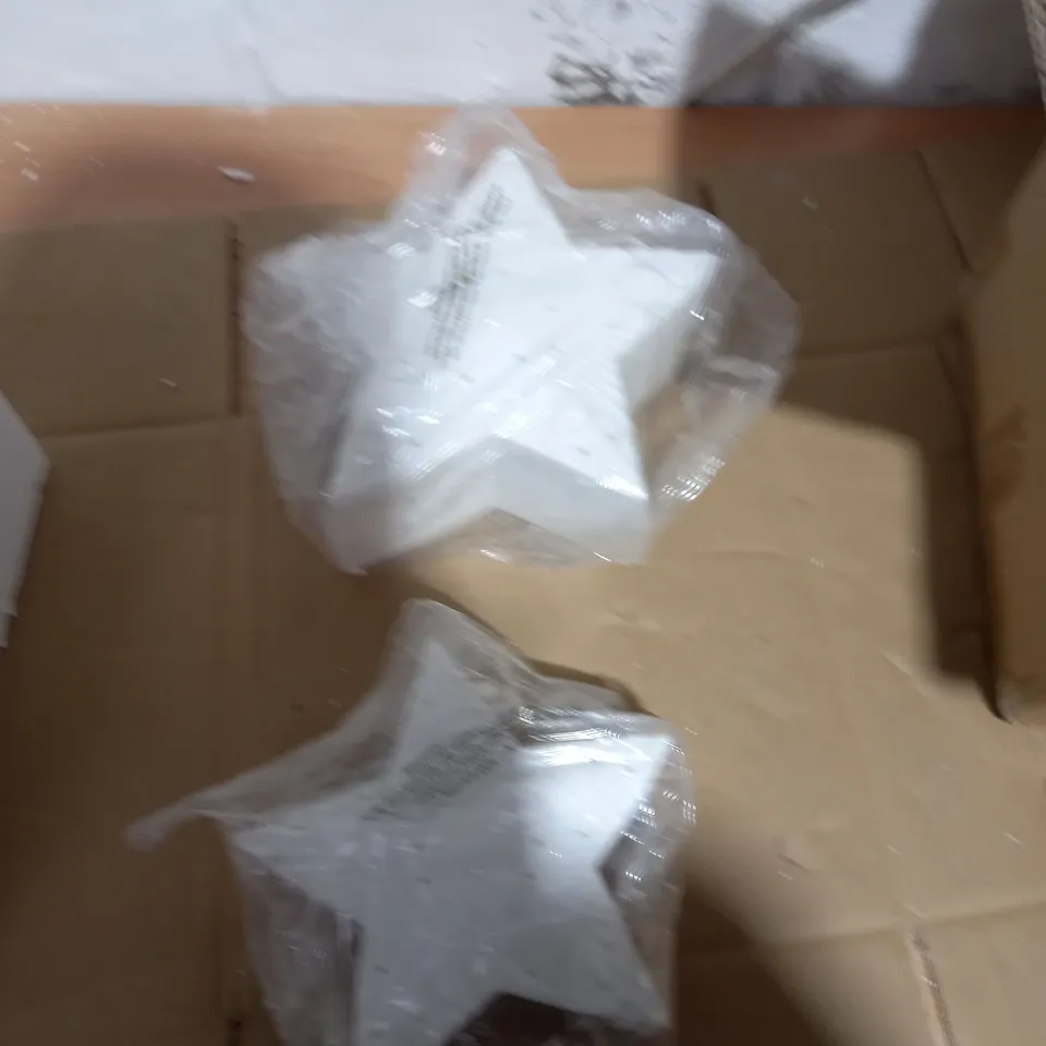 K BY KELLY HOPPEN SET OF 2 LARGE CERAMIC LIGHT UP ORNAMENTS