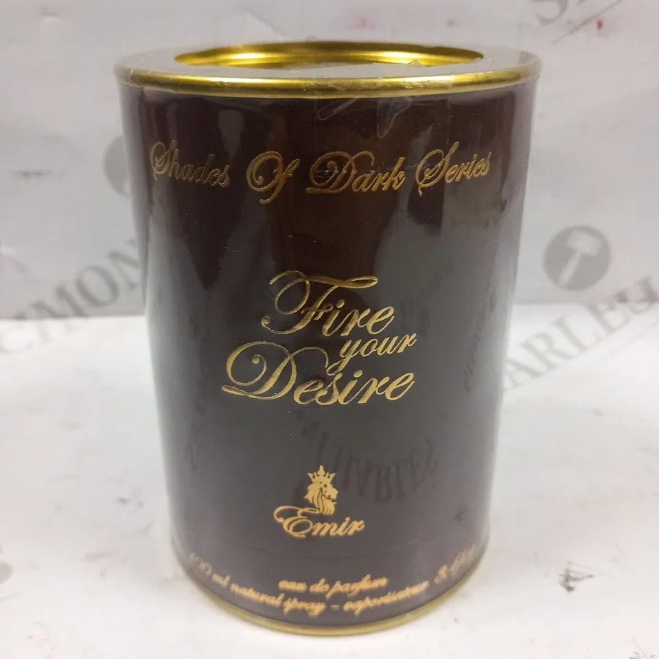 BOXED AND SEALED SHADES OF DARK SERIES FIRE YOUR DESIRE EMIR EAU DE PARFUM 100ML