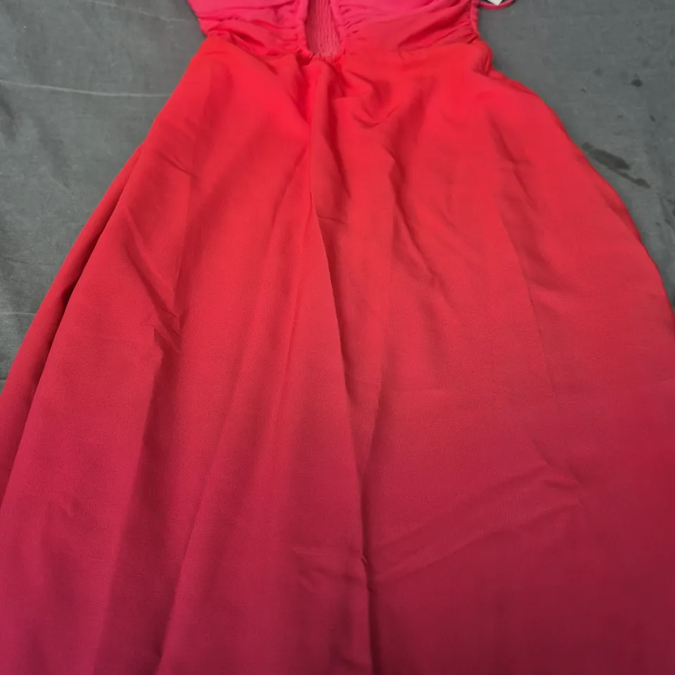 ABERCROMBIE & FITCH DRESS IN PINK-PURPLE GRADIENT SIZE XXS