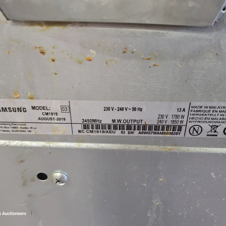 SAMSUNG CM1919  COMMERCIAL MICROWAVE 1850W