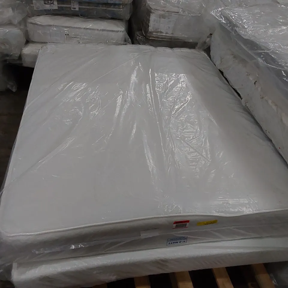 QUALITY BAGGED 5' KING SIZE QUILTO MEMORY SPRUNG OPEN COIL MATTRESS