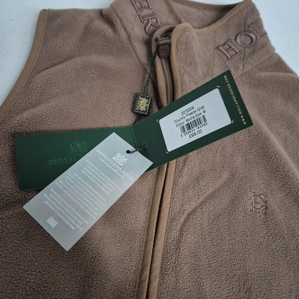 Holland Cooper Women's Fleece Gilet – Mocha