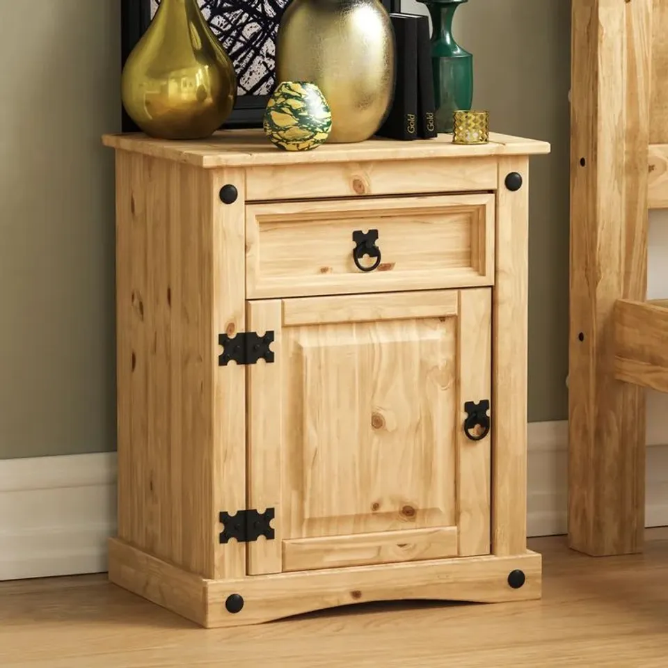 BOXED HAROLD 1 DRAWER BEDSIDE TABLE (1 BOX)