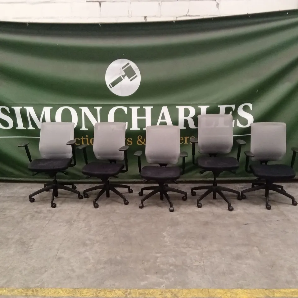 10 x ASSORTED SWIVEL OFFICE CHAIRS