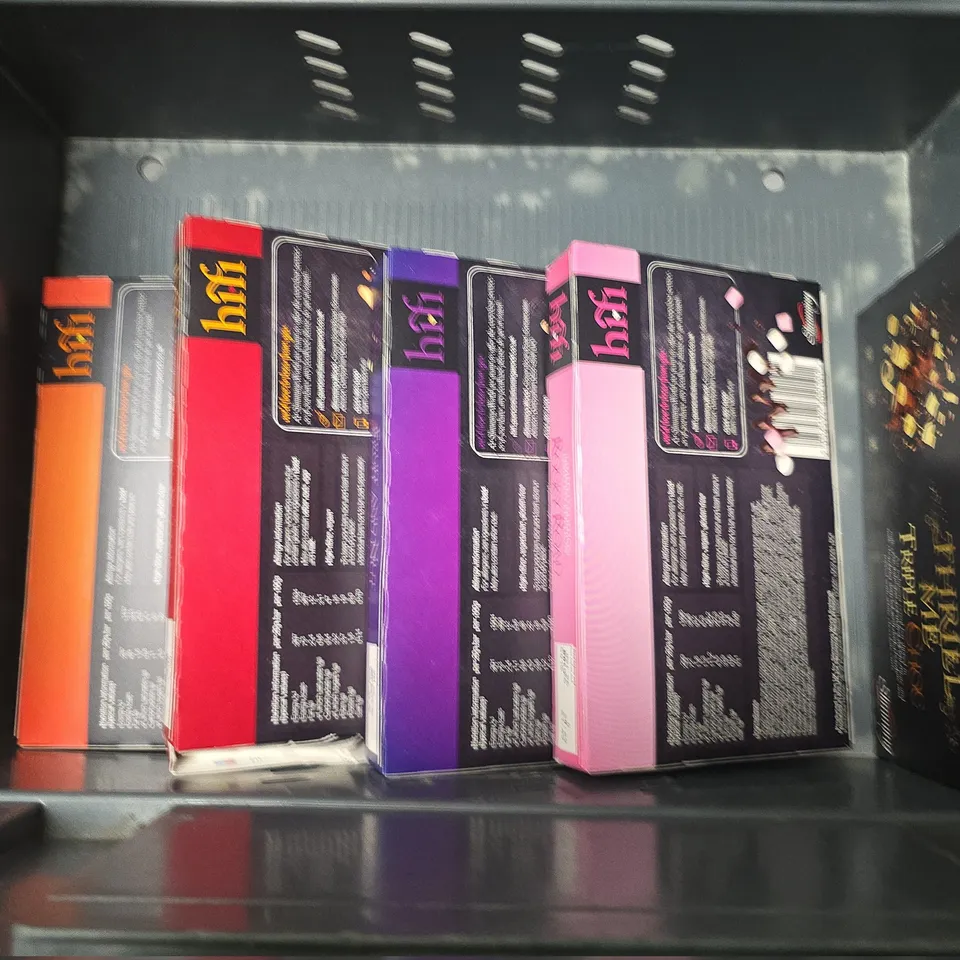 TOTE OF APPROXIMATELY 10 HIFI BARS TO INCLUDE - FRUIT & NUT , TRIPLE CHOC , CHOC ORANGE ETC