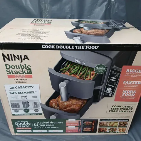 BOXED NINJA DOUBLE STACK XL 2-DRAWER AIR FRYER 9.5L SL400UK