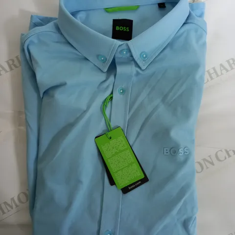 HUGO BOSS REGULAR FIT STRETCH SHIRT IN SKY BLUE - MEDIUM