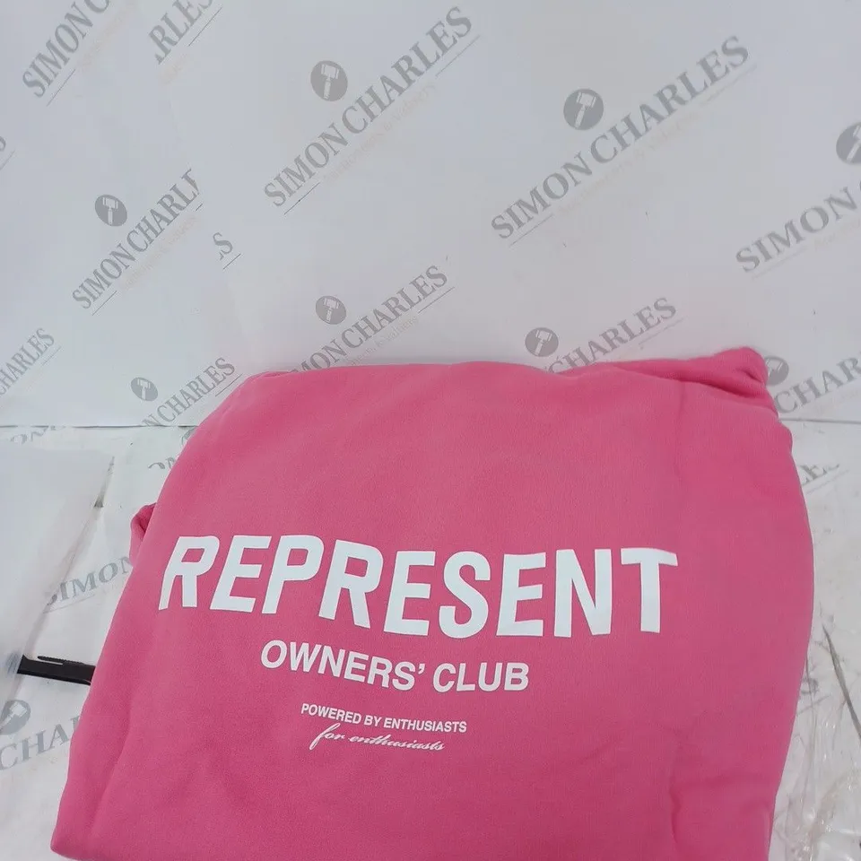 REPRESENT OWNERS CLUB HOODIE - BUBBLEGUM PINK LARGE 