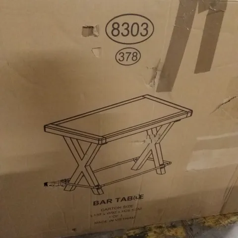 BOXED BAR TABLE (1 BOX)