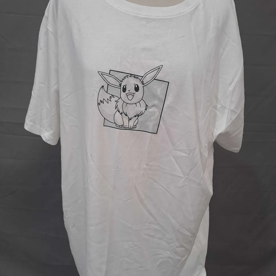 POKÉMON EEVEELUTION T-SHIRT IN WHITE SIZE XL