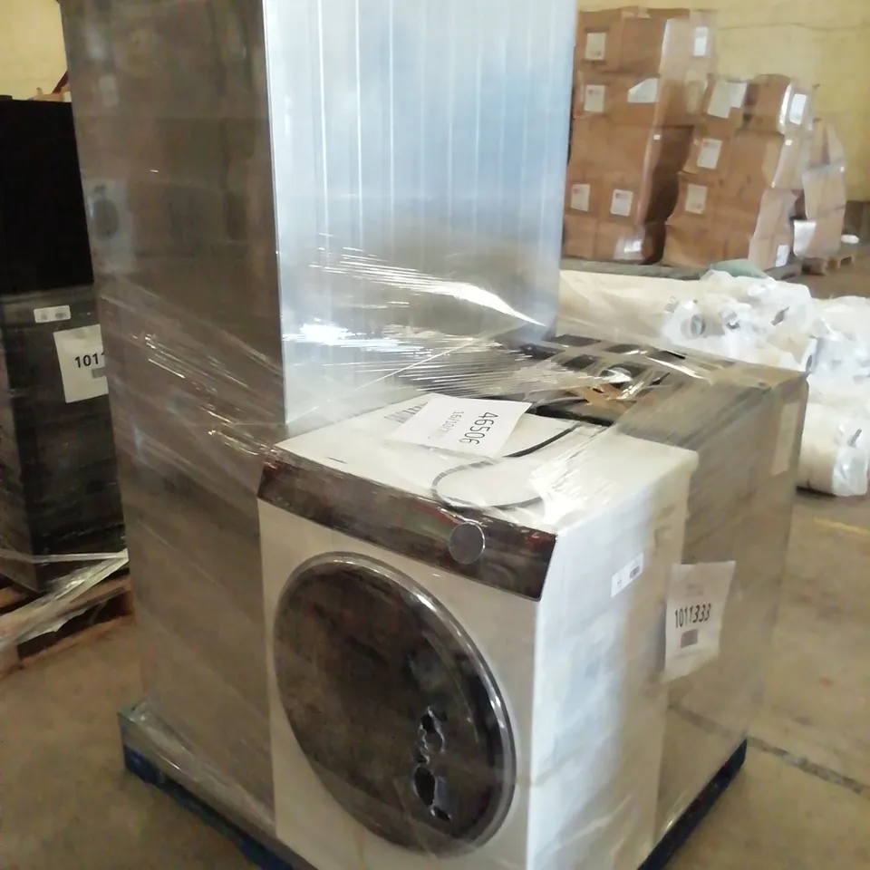 HOOVER H-DRY 300 CONDENSER TUMBLE DRYER BLACK, HAIER HWD80-B14979 FREESTANDING WASHER DRYER AND CANDY CHSBSV5172XKN FREESTANDING AMERICAN FRIDGE