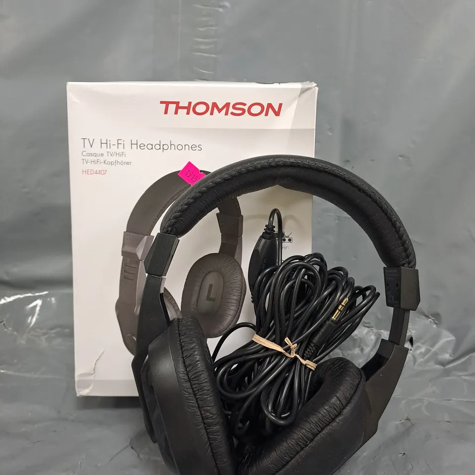 THOMPSON TV HI-FI HEADPHONES IN BLACK