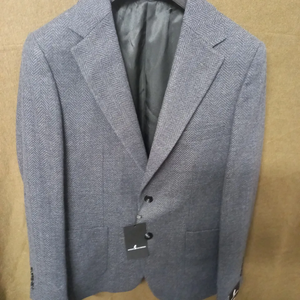 BRAND NEW MOSES KUSHNER 100% WOOL  GREY SUIT JACKET - M