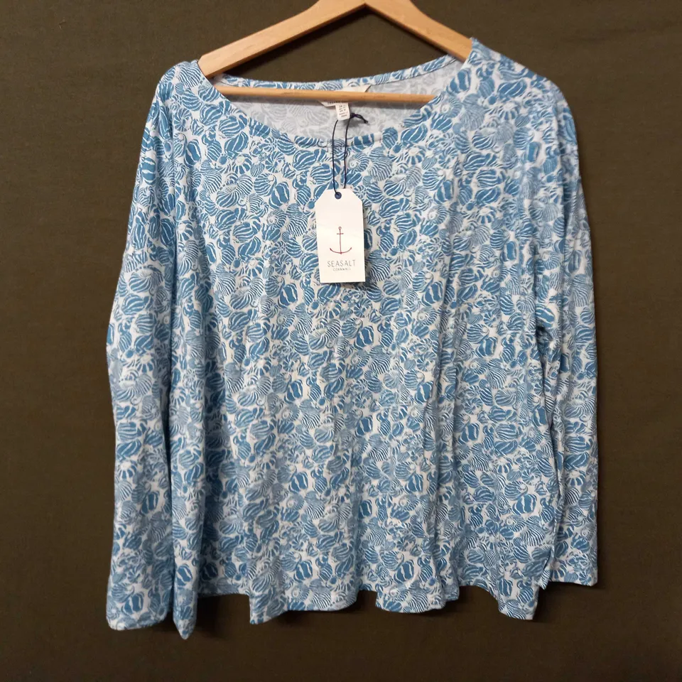 SEASALT CORNWALL TREE SHADOW PYJAMAS IN SHELLS POSEIDON - UK 14