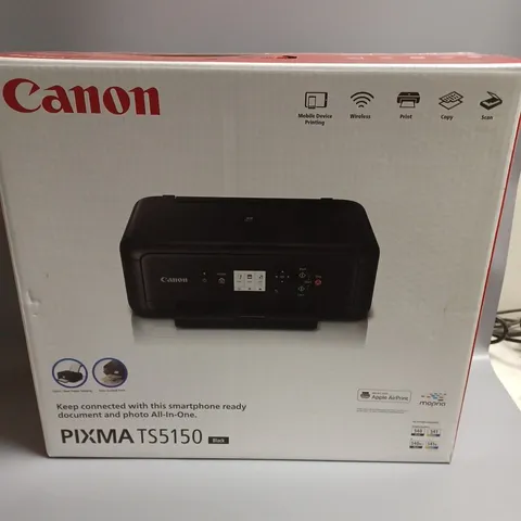 BOXED CANON PIXMA TS5150 PRINTER IN BLACK