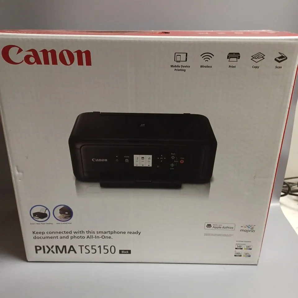 BOXED CANON PIXMA TS5150 PRINTER IN BLACK 