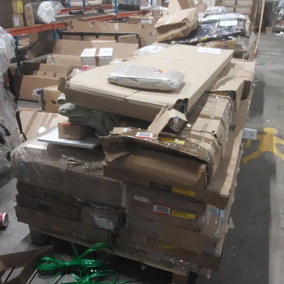 PALLET CONTAINING A LARGE QUANTITY OF ASSORTED FURNITURE PARTS ECT