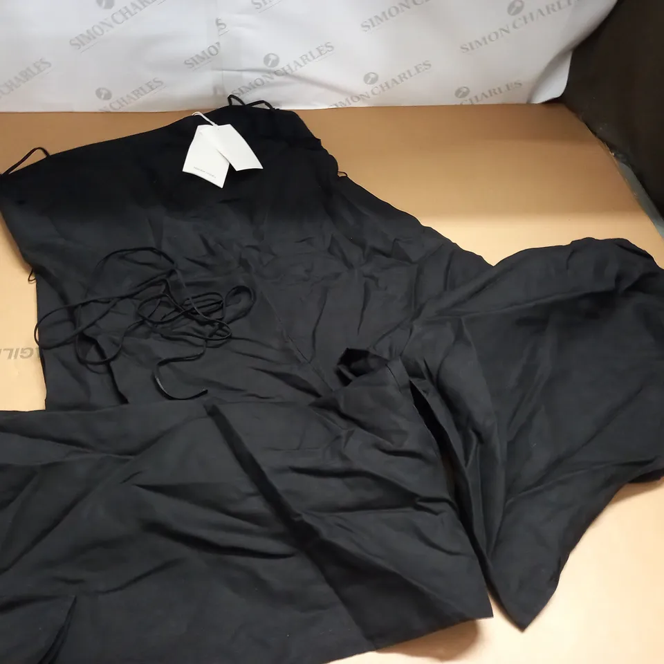 COS SLEEVELESS PLAYSUIT IN BLACK - UK 18