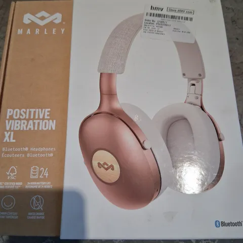 BOXED HOUSE OF MARLEY POSITIVE VIBRATION XL BLUETOOTH HEADPHONES EM-JH141-CP