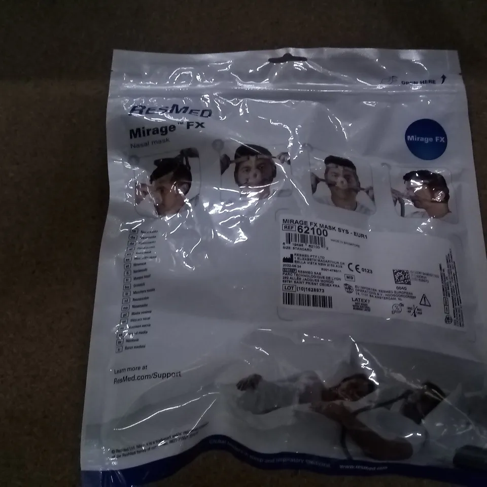 SEALED RESMED MIRAGE FX NASAL MASK SYS 