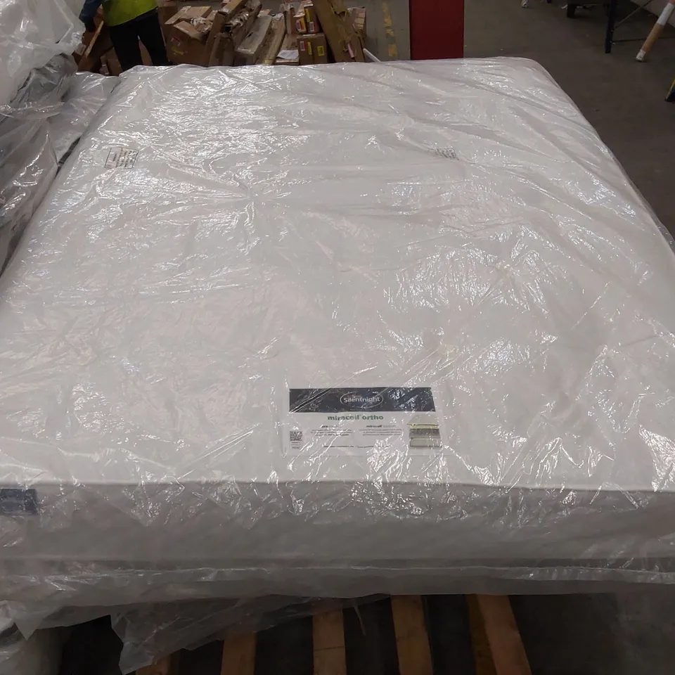 QUALITY BAGGED 5' KINGSIZE SILENTNIGHT ECO COMFORT MICROCOIL ORTHO MATTRESS