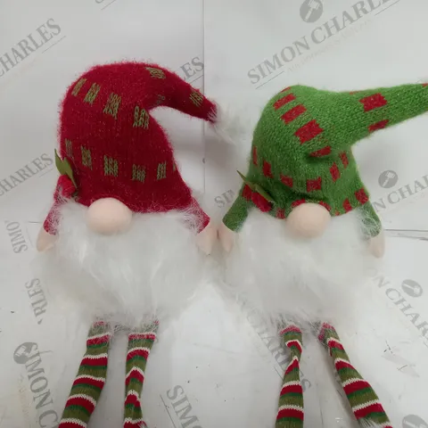 FESTIVE PRE-LIT DANGLY LEG GONKS