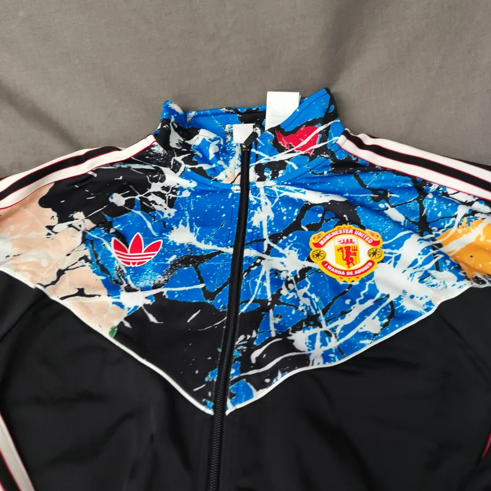 ADIDAS MANCHESTER UNITED TRACK JACKET X STONE ROSES - SIZE L