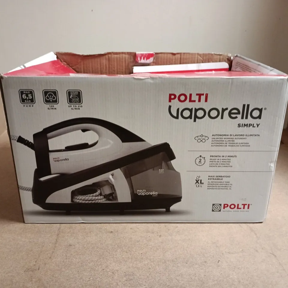 POLTI VAPORELLA SIMPLY STEAM IRON – BOXED