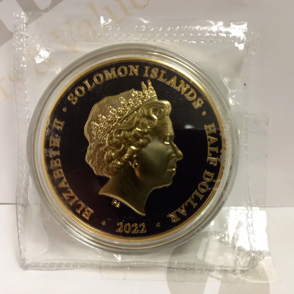 `NEFERTITI` SOLOMON ISLANDS HALF DOLLAR COLLECTABLE COIN - 2022