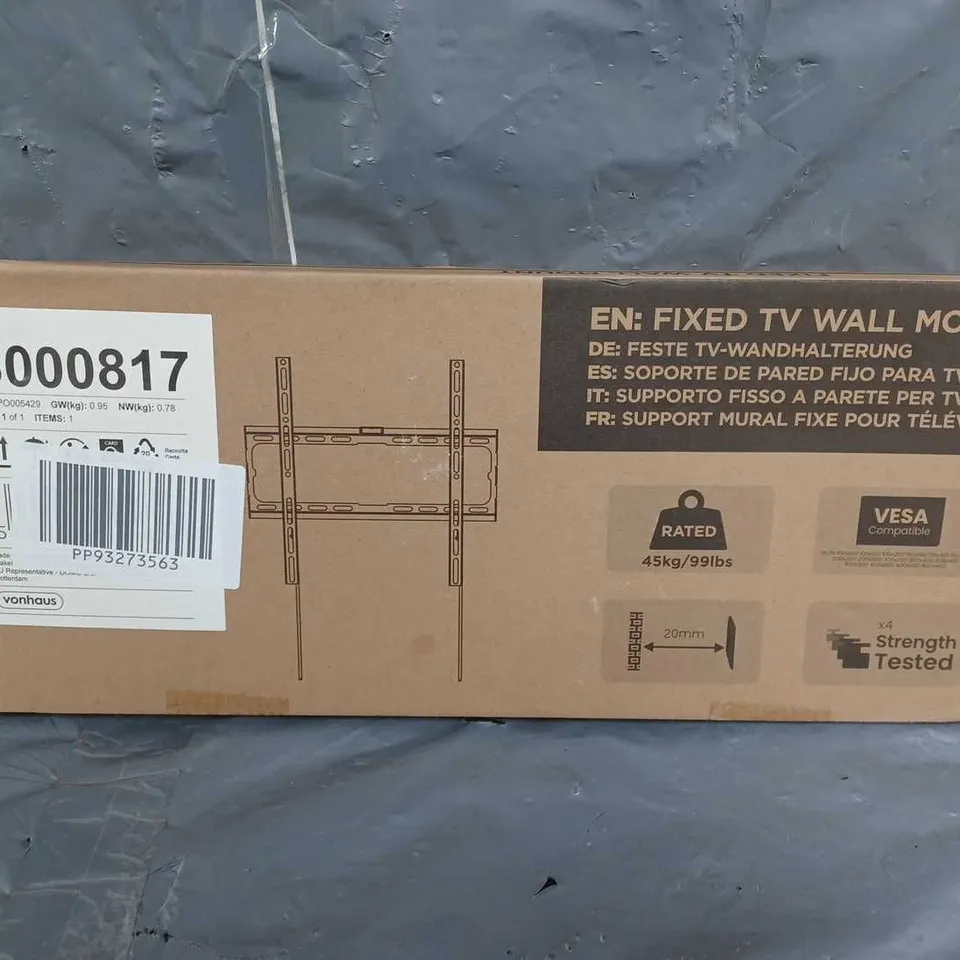 BOXED FIXED TV WALL MOUNT