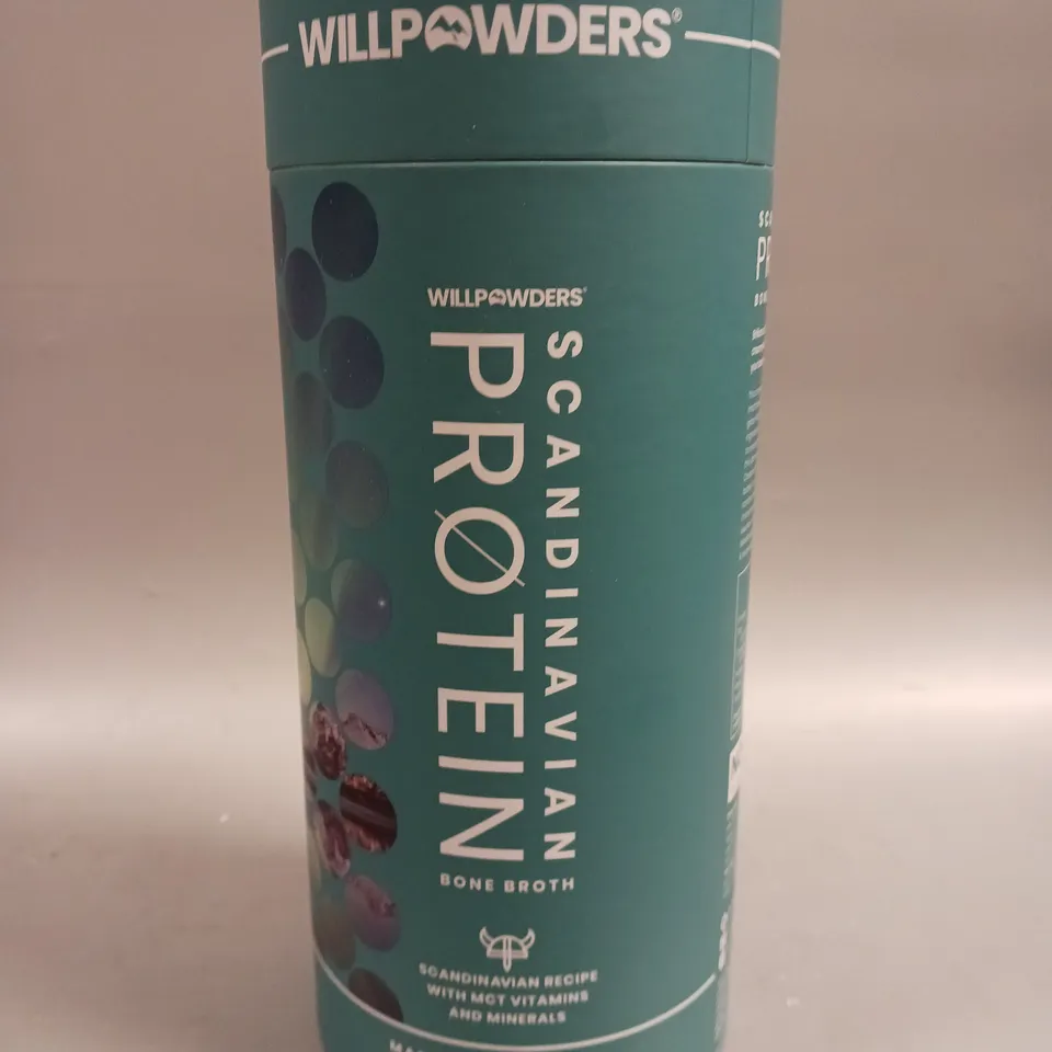 SEALED WILLPOWDERS SCANDINAVIAN PROTEIN BONE BROTH - VANILLA & WHITE CHOCOLATE 500G 