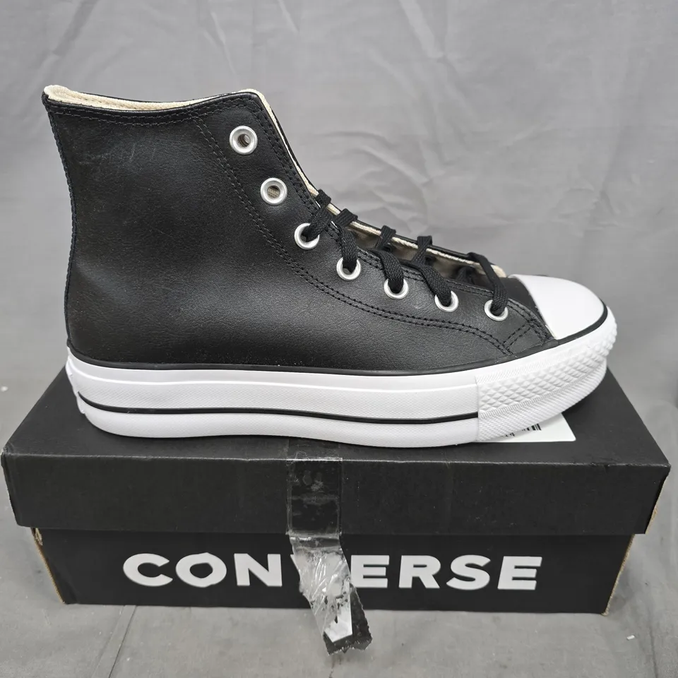 CONVERSE CHUCK TAYLOR ALL STAR HIGH-TOP SNEAKERS – BLACK - UK SIZS 6 - WOMENS