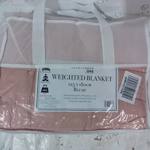 BRENTFORD WEIGHTED BLANKET IN BLUSH (125 X 180 CM)